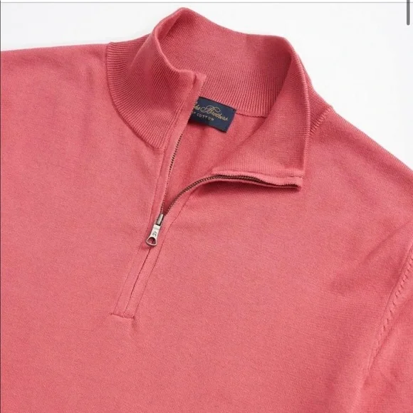NWT Brooks Brothers Supima quarter zip